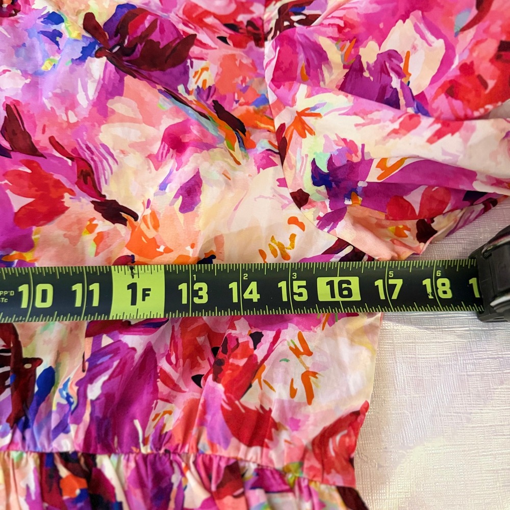 NEW Ulla Johnson Collage Dress Women 4 Azalea Tiered Cotton Silk Midi SOLD OUT! - Picture 12 of 15